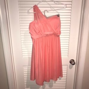 David’s Bridal One Shoulder Short Dress